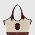 VERSACE Mini Bag Woman color Beige