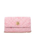 Versace Pink Fabric Clutch Bag - Women