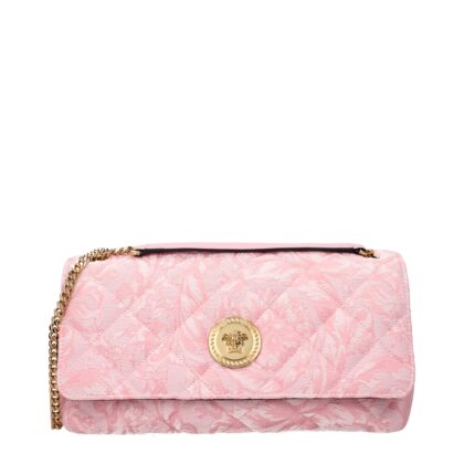 Versace Pink Fabric Shoulder Bag - Women