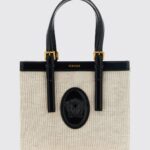VERSACE Rivière Mini Linen and Cotton Tote Bag with Medusa Logo