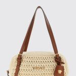 VERSACE Shoulder Bag Woman color Beige