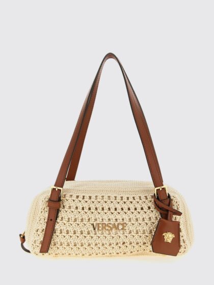VERSACE Shoulder Bag Woman color Beige