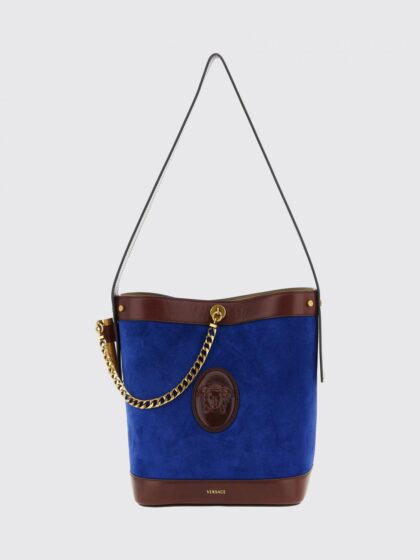 VERSACE Shoulder Bag Woman color Blue