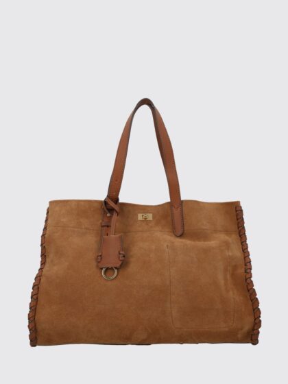ANYA HINDMARCH Mortimer Large Woven Suede Tote Bag
