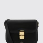 A. P.C. Grace Smooth Leather Crossbody Bag with Buckle