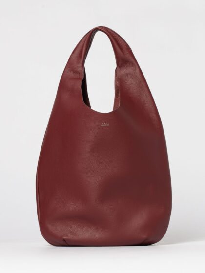 A. P.C. Tote Bag Woman color Burgundy