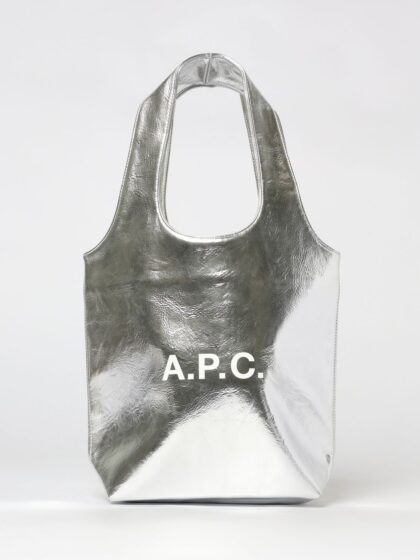 A. P.C. Tote Bag Woman color Silver