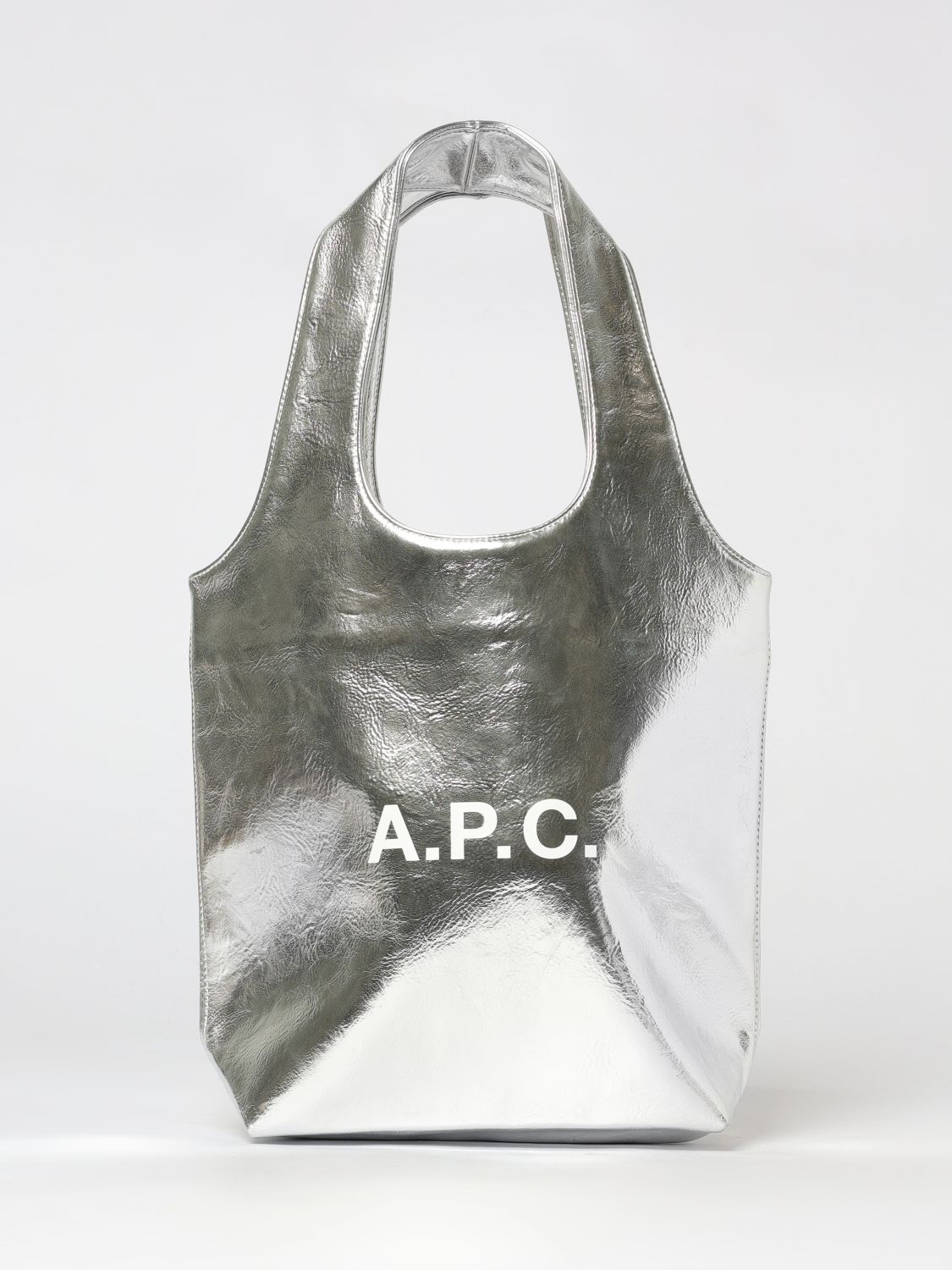 A. P.C. Tote Bag Woman color Silver