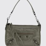 BALENCIAGA Le City Moto Arena Leather Bag