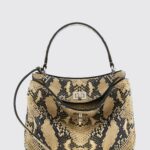 BALENCIAGA Rodeo Python Print Leather Bag