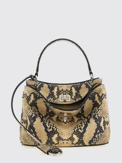 BALENCIAGA Rodeo Python Print Leather Bag