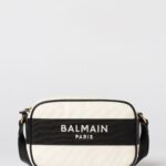 BALMAIN Cotton Canvas Shoulder Bag
