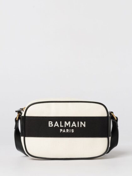 BALMAIN Cotton Canvas Shoulder Bag