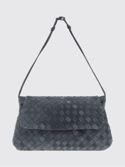 BOTTEGA VENETA Giorno Bag in Woven Suede