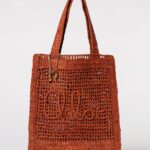 CHLOÉ Summer Banana Crochet Raffia Bag