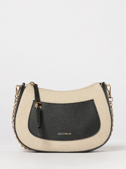 COCCINELLE C-Easy Canvas and Grained Leather Bag