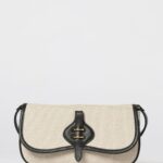 COCCINELLE Mavery Canvas and Grained Leather Bag