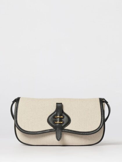 COCCINELLE Mavery Canvas and Grained Leather Bag