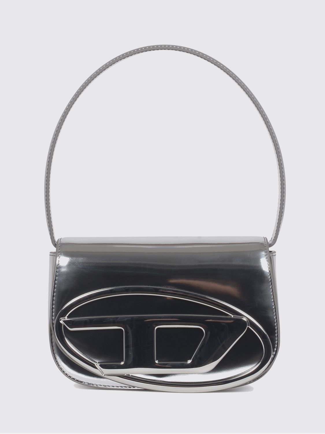DIESEL Shoulder Bag Woman color Silver
