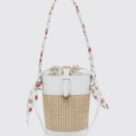 DOLCE & GABBANA Capri Raffia And Leather Bucket Bag
