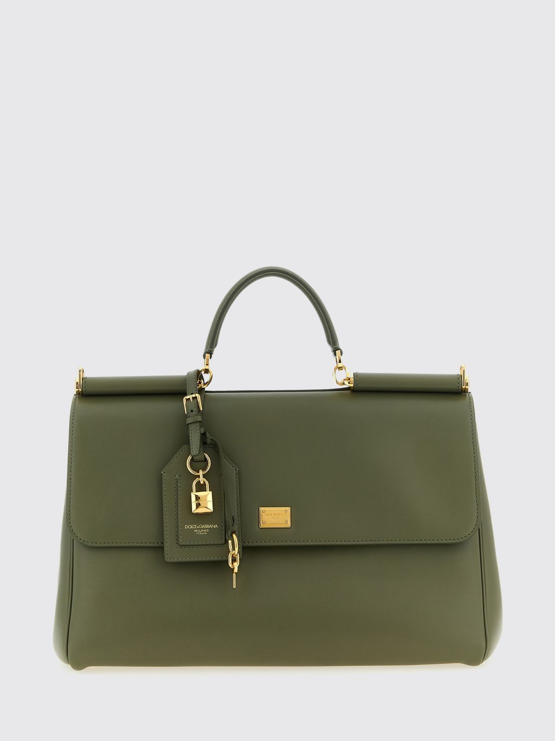DOLCE & GABBANA My Sicily Maxi Plongé Leather Bag