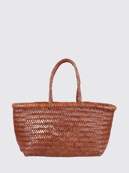 DRAGON DIFFUSION Mini Flat Gora Bag in Woven Leather