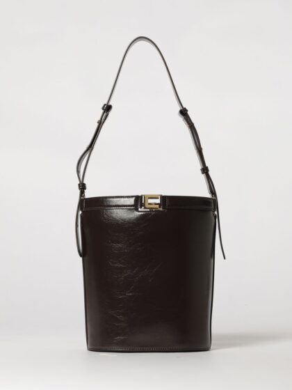 ELISABETTA FRANCHI Naplak Effect Bucket Bag