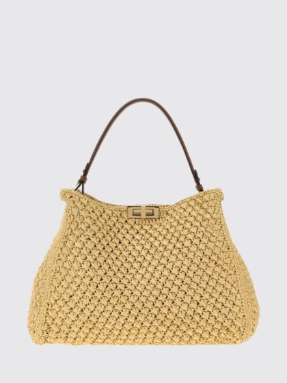 FENDI Tote Bag Woman color Natural