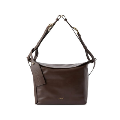 Furla Logo-tag Leather Shoulder Bag