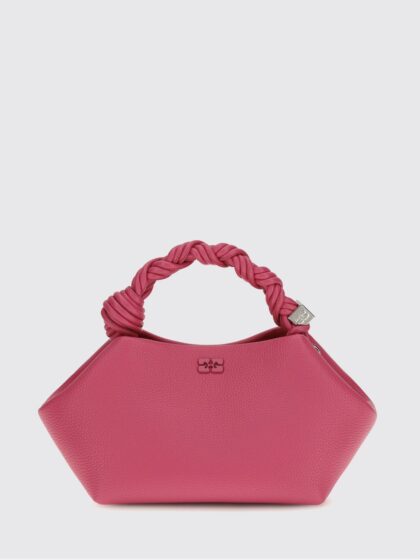 GANNI Grained Recycled Leather Blend Mini Bow Bag
