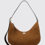 GANNI Recycled Polyester Hobo Bag with Adjustable Handle and Butterfly Logo