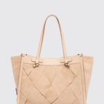 GIANNI CHIARINI Marcella Woven Suede Bag