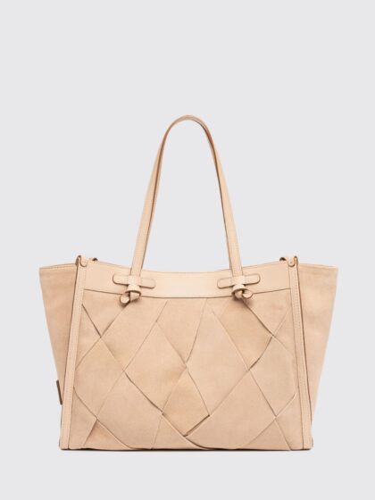 GIANNI CHIARINI Marcella Woven Suede Bag