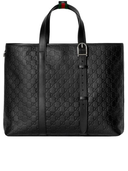 GUCCI Gg Emblem Large Shopping Bag