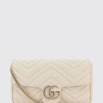 GUCCI GG Marmont Mini Chevron Matelassé Leather Bag with Chain Strap
