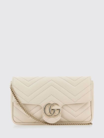 GUCCI GG Marmont Mini Chevron Matelassé Leather Bag with Chain Strap