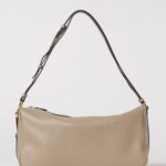 GUCCI Half Horsebit Grained Leather Bag