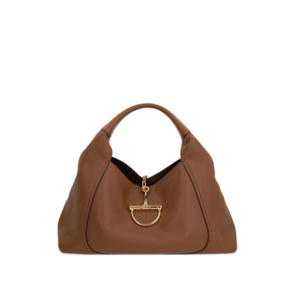Gucci Maxi Softbit Grained Leather Shoulder Bag