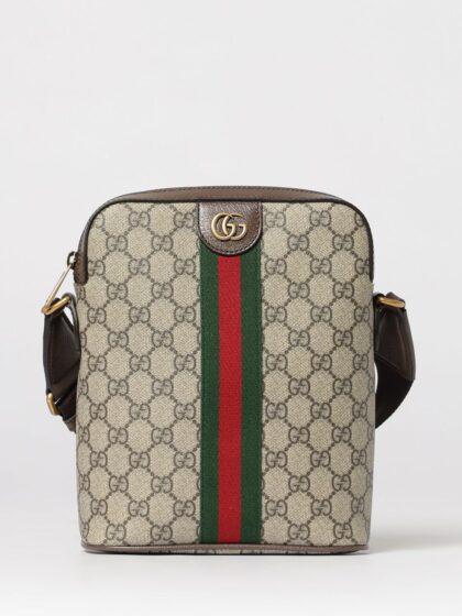 GUCCI Shoulder Bag Men color Beige