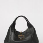 GUCCI Softbit Maxi Grained Leather Bag