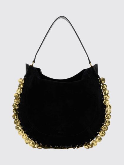 ISABEL MARANT Oskan Suede Bag with Metallic Appliqués