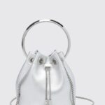 JIMMY CHOO Bon Bon Mini Bag in Laminated Nappa with Metallic Handle