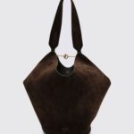 KHAITE Lotus Suede Leather Bag
