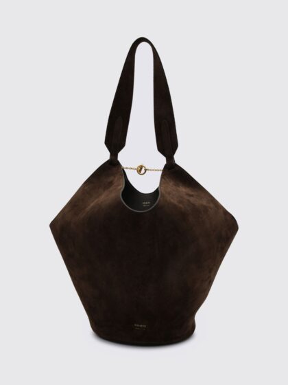 KHAITE Lotus Suede Leather Bag