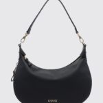 LIU JO Synthetic Leather Hobo Bag with Monogram and Removable Strap