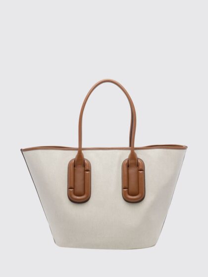 MARC JACOBS Large Babe Tote Bag in Cotton Canvas with Double Handle
