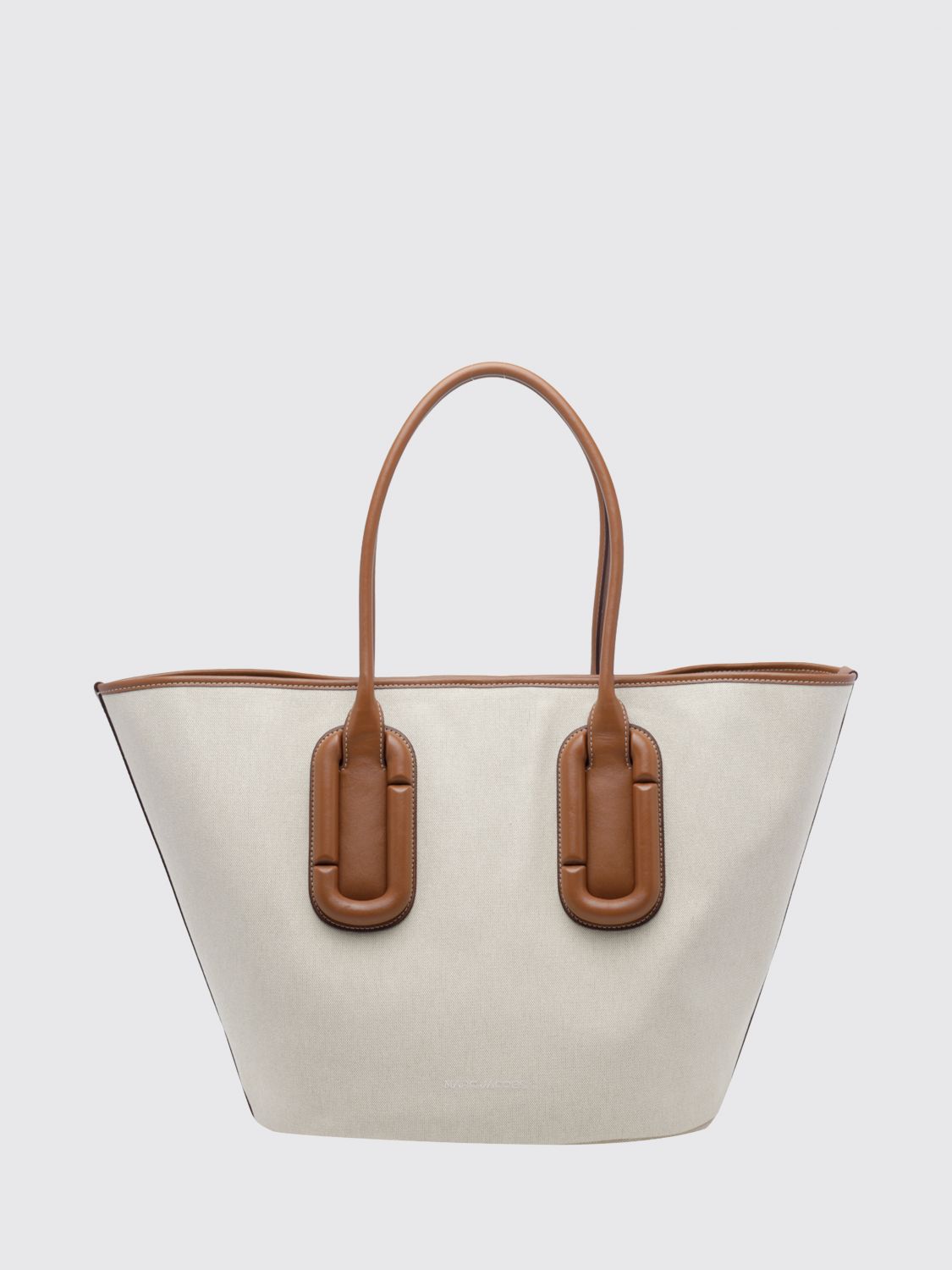MARC JACOBS Large Babe Tote Bag in Cotton Canvas with Double Handle