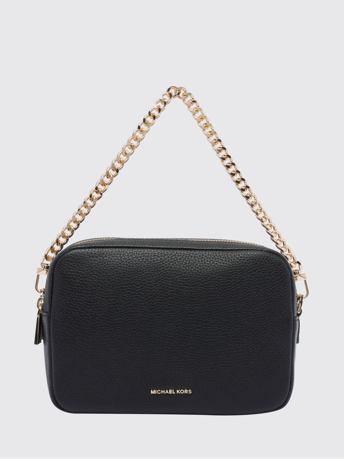 Michael Kors Bryant Pebbled Leather Crossbody Bag with Chain Handle