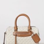 Michael Kors Jet Set Grained Coated Cotton Bag with MK Monogram