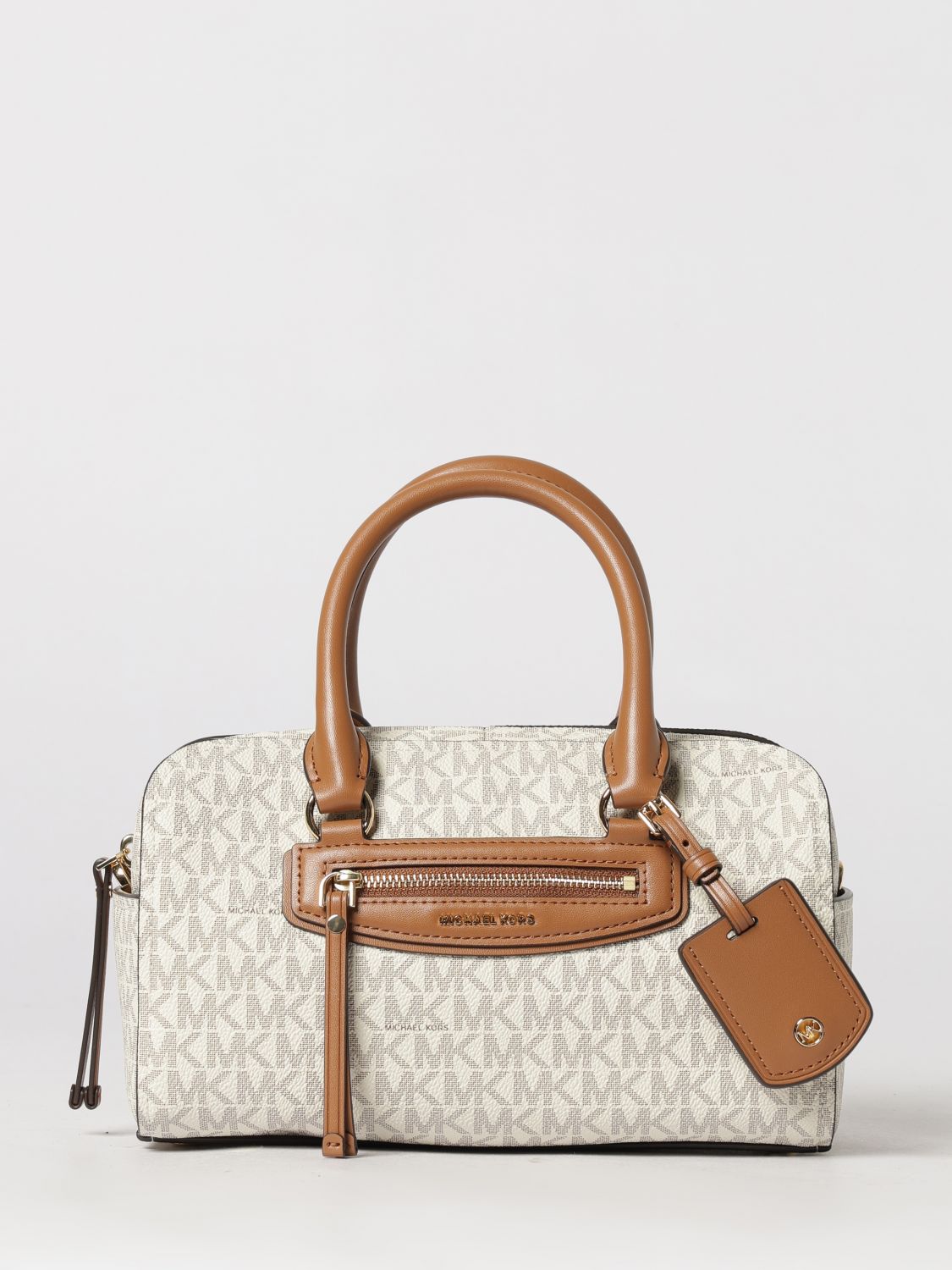 Michael Kors Jet Set Grained Coated Cotton Bag with MK Monogram